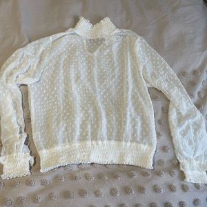 Tiger Mist sheer turtleneck